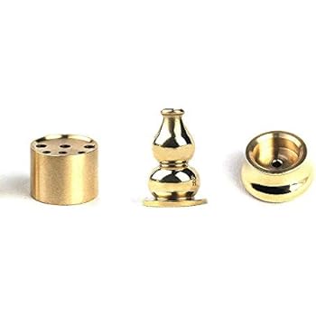 HOKPA Incense Burner, Copper Incense Burner Holder Cone Holder Gourd Incense Burner for joss Stick, Tower Incense, Incense Coil (3 Styles)