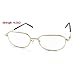 SODIAL(R) Gold Tone Metal Frame Presbyopic Reading Glasses +6.00