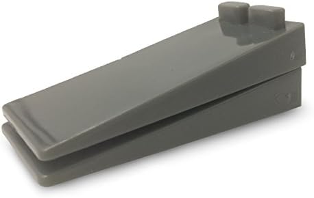 Deblan Rubber Door Stopper Wedges, Stackable and Easy to Use, Pack of 5, Black