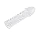 Oomph! New Arrival Thick Reusable Crystal Silicone Penis Sleeve Enhancer Extender Delay Climax Ejaculation for Man(type A) Transparent