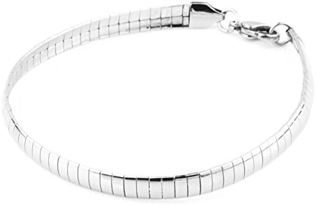 Classic Stainless Steel Choke Collar Flat Neck Chain Bracelet Necklace Jewelry Set(9.05"+19.58")