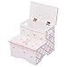 Fantasy Fields TD-12719A Swan Lake Ballerina Step Stool, Hand-Painted Kids Wooden Furniture, White/Pink