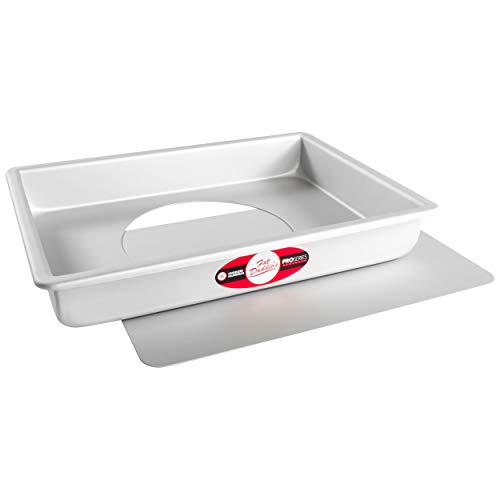 Fat Daddio's Sheet Cake Pan with Removable Bottom Anodized Aluminum, 9