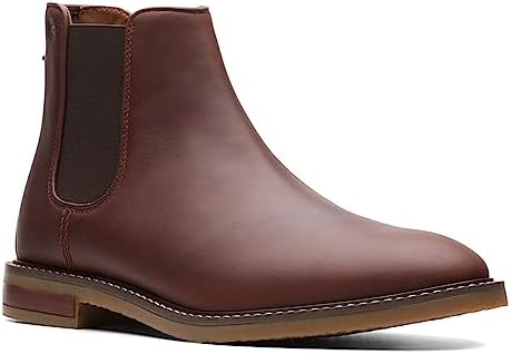 Clarks Men's Jaxen Chelsea Boot, Taupe Suede, 7 並行輸入品