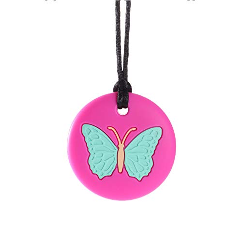 Sensory Chew Necklace for Kids and Adults, Silicone Chewy Toys, Oral Motor Aids Chew Pendant Chewable Toys for Boys and Girls with Autism, ADHD
