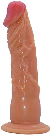 Heiww 7.87 Inch Lifelike Stráp On Wearable Harness Belt Pants Strapless Panties for Women (Color : Flesh)