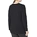 Just My Size Women's Plus Size Vneck Long Sleeve Tee, Ebony, 3X