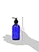 1 X 8 oz Cobalt Blue Glass Lotion / Soap Dispenser with Black Pump