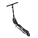 Goplus Folding Kick Scooter for Adult Teen Deluxe Aluminum Glider Adjustable Height w/ Kickstand, 220lbs Capacity (Black)