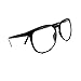 MJ Boutique Black Large Nerdy Thin Plastic Frame Clear Lens Eye Glasses Frame