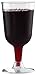 50 Disposable Wine Glasses | 7 oz. Premium Clear Hard Plastic Fancy Cups for Parties & Weddings (50-Pack) by BloominGoods (7 Ounce)