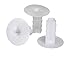 THE CIMPLE CO Single Wall Grommets for Cables Drywall, 100 PCS, 1/2-in Feed-Through Bushing, Grommet, Coaxial Cable Wall Pass Through, Cord Hole Cover, CCTV, White