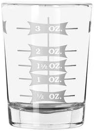 Shot Glass, One - 4 oz Professional Measuring Glass Jigger (1)