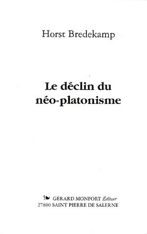 Le  déclin du néo-platonisme