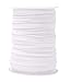 Mandala Crafts Maxi Piping Trim, Double Fold Bias Tape, Welting Cord from Cotton Polyester for Sewing, Trimming, Upholstery (White, 2.5mm 0.5 inch 55 Yards)