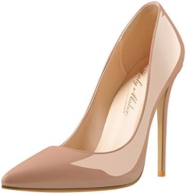 Onlymaker Women's Sexy Pointed Toe High Heel Slip On Stiletto Pumps Large Size Basic Shoes