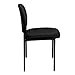 Flash Furniture Tania Comfort Vinyl Upholstered Stackable Side Reception Chair with Padded Seat, Modern Stackable Chair for Living Room/Office, Black