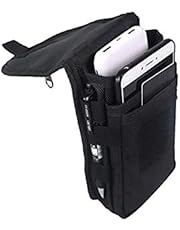 Large Smartphone Pouch, Cell Phone Holder, Tactical Phone Holster, Multi-Purpose Tool Holder, Tactical Carrying Case Belt Loop Pouch Men’s Waist Pocket for Hiking, Camping, Barbeque, Rescue Essential