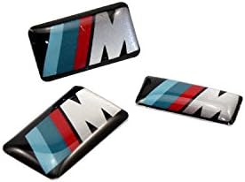 Xunteng Small BMW Car Stickers For M3 M5 M6 E46 E36 E60 Rims Grille 3D Car Emblem Decals (10)