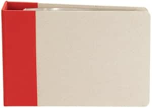 American Crafts 6-Inch by 6-Inch D-Ring Modern Scrapbooking Album, Cardinal