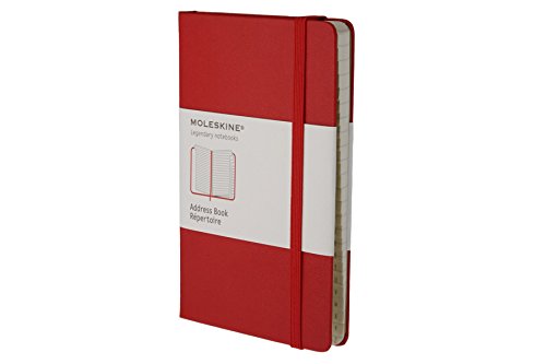 Moleskine Address Book Pocket Pocket, Red (Moleskine Legendary Notebooks) Address Book with Tabs, Large For Easy Printing, Small Enough for Purse or Bag Moleskine Address Book Pocket Pocket, Red (Moleskine Legendary Notebooks) Address Book with Tabs, Large For Easy Printing, Small Enough for Purse or Bag