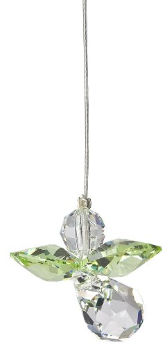 Woodstock Chimes CGPE Peridot Woodstock Crystal Guardian Angel, August Rainbow Maker Collection