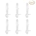 INCREWAY 30 Pack Shelf Support Peg, Clear Plastic Cabinet Shelf Pins, Self-Locking Bracket Clips for Supporting Furniture Kitchen Bookcase Closet Shelf, Fits 3/10