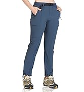 NORTHYARD Women's Hiking Cargo Pants with Zipper Pockets, Lightweight Water-Resistant Pants UPF f...