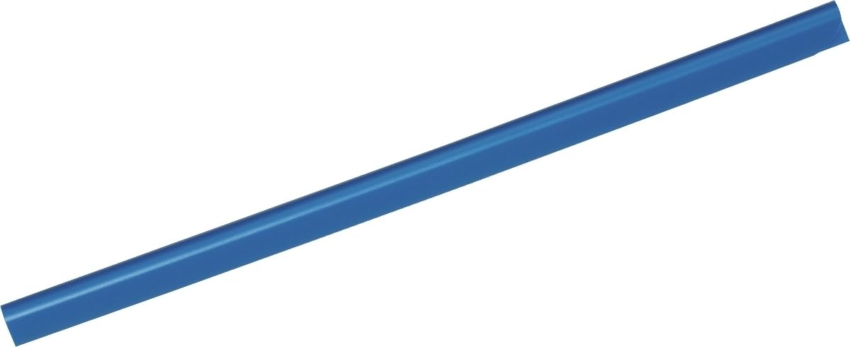 Durable A4 Spine Bar 3mm Blue - Pack of 100 - Quick and Easy Binding for Unpunched Documents - Holds Up to 30 A4 Sheets
