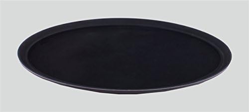 High-Quality Non-Slip Professional Serving Tray, Waiter's Tray, Glasses Tray, with Fibreglass Base & Rubber Surface, 35 cm diameter