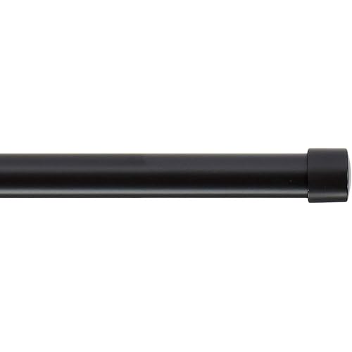 Amazon Basics 1" Curtain Rod 36 - 72", Black