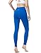 TSLA Yoga Pants Mid-Waist/High-Waist Tummy Control w Side/Hidden Pocket Series, Yogabasic Aerisoft(fyp72) – Blue, Small [Size 6-8_Hip37-39 Inch]thumb 2
