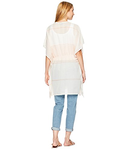 Vince Camuto Women's Lightweight Color Block Kimono, canyon clay, O/S