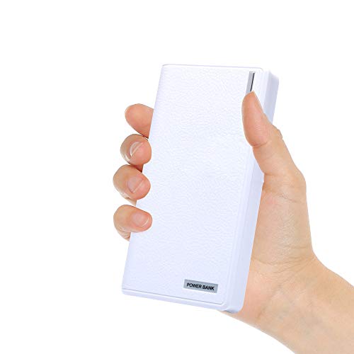 VUOHOEG 20000mAh Dual USB Output Portable Charger External Cell Phone Battery Pack Power Bank with LED Light Replacement for Samsung, iPhone, Nexus, Huawei, iPad Mini, More Phones and Tablets- White - Thumbnail 7