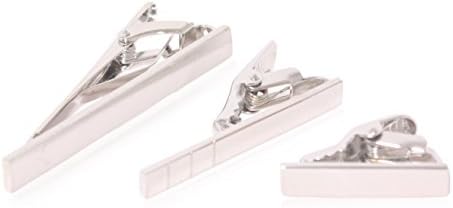 Men's Silver Tie Bar Essentials Pack - 3 pc