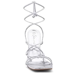 Shoe Land SL-Melody Women's Lace-Up Heels, Dressy