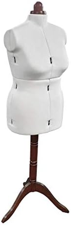Sewing Online Adjustable Dressmakers Dummy, Lady Valet in Cream Fabric with Hem Marker, Dress Form Sizes - Pin, Measure, Fit and Display your Clothes on this Tailors Dummy - FG207