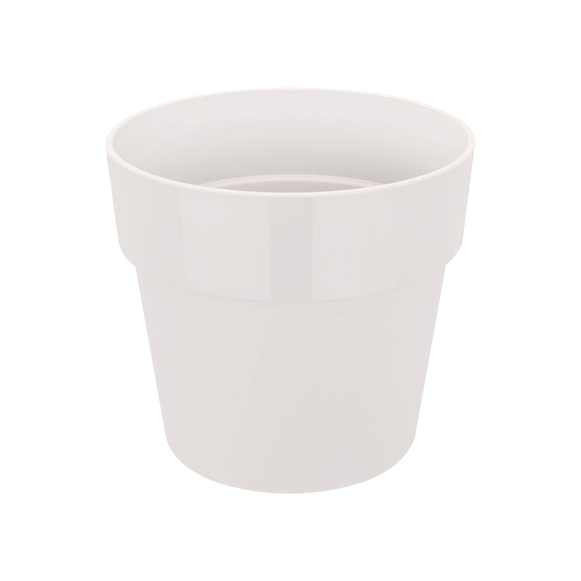 elho B.for Original Round 16 - Flower Pot for Indoor - 100% Recycled Plastic - Ø 15.9 x H 14.6 cm - White/White — image 1