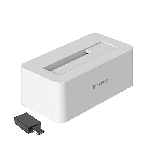 ineo USB3.1 Gen1 to SATA 2.5" or 3.5 inch SSD/HDD Docking Station with Free Type c Adapter [T3527-II+] - Thumbnail 7