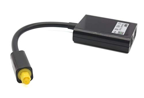 C-zone Black 2 Way Digital Toslink Optical Fiber SPDIF Audio Y Splitter 1 to 2 Cable Adapter DVD CD