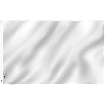 Amazon Com White Flag 3x5 Brand New Blank 3 X 5 Last Lap Banner