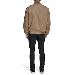 Tommy Hilfiger Men's Faux Suede Logo Varsity