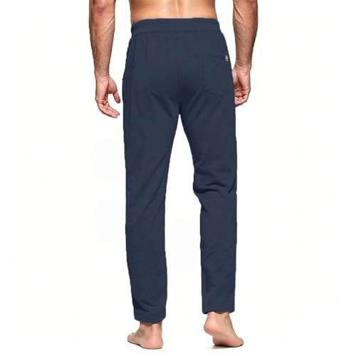 Tansozer Men's Tracksuit Bottoms Cotton Sport Joggers with Zip Pockets