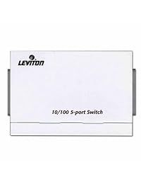 Leviton 47611   Conmutador Ethernet de 5 puertos 10   100Mbps 5Pt
