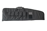 ARMYCAMOUSA Rifle Bag Outdoor Tactical Carbine Cases Water dust Resistant Long Gun Case Bag with Five Magazine Pouches for Hunting Shooting Range Sports Storage and Transport (42" Black)