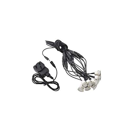 Electralite Forum 30mm LED Lights Decking Plinth Kit IP65 x 10 Pack White Garden Kitchen