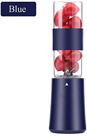 CXQZLH Household Blender, Mini Juicer with 260ml Capacity,Double cup for Traveling Working Outdoors,Blue