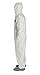 DuPont Tyvek 400 TY122S Disposable Protective Coverall with Elastic Cuffs, Attached Hood and Boots, White, Medium (Pack of 6)