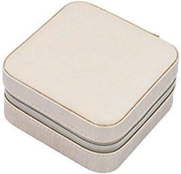 Madera Joyero Ataúd, Caja de Almacenamiento Pendiente de La Cremallera