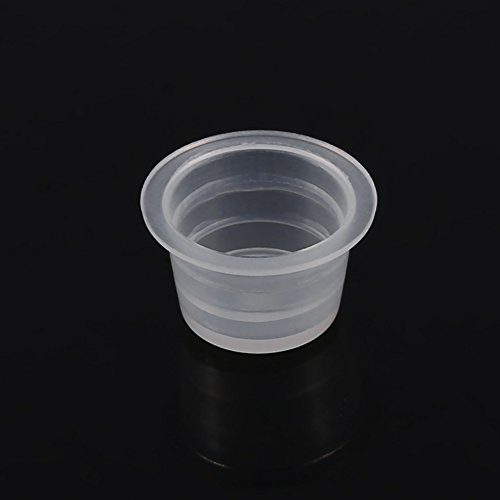 Tattoo Ink Cap Cup Medium Large Plastic Microblading Ink Pigment Cups Accessories for Tattoo Supplies 100Pcs/Set(M) - Thumbnail 7